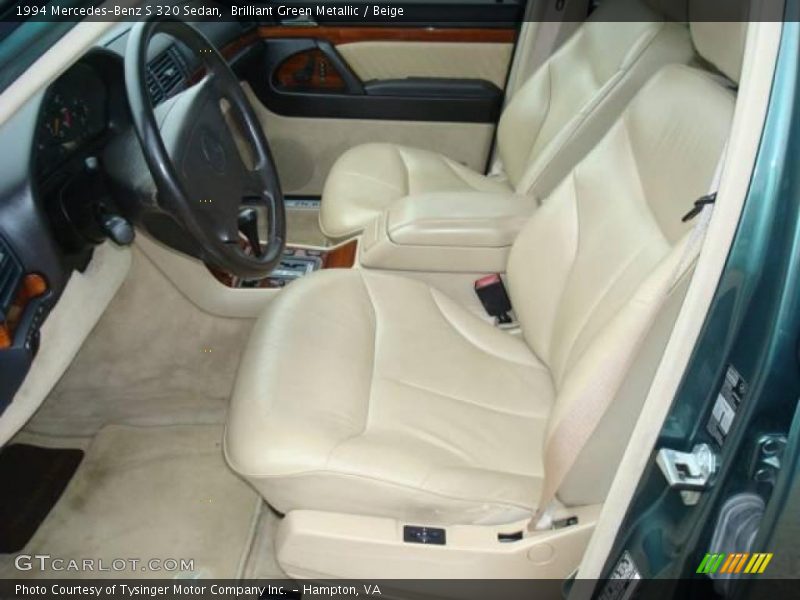 Brilliant Green Metallic / Beige 1994 Mercedes-Benz S 320 Sedan