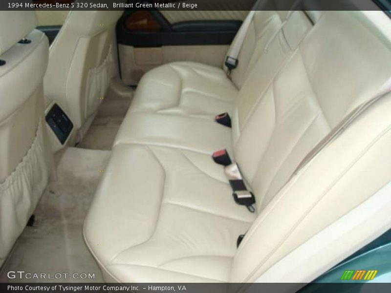 Brilliant Green Metallic / Beige 1994 Mercedes-Benz S 320 Sedan