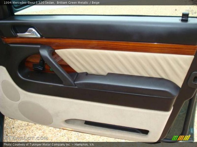 Brilliant Green Metallic / Beige 1994 Mercedes-Benz S 320 Sedan