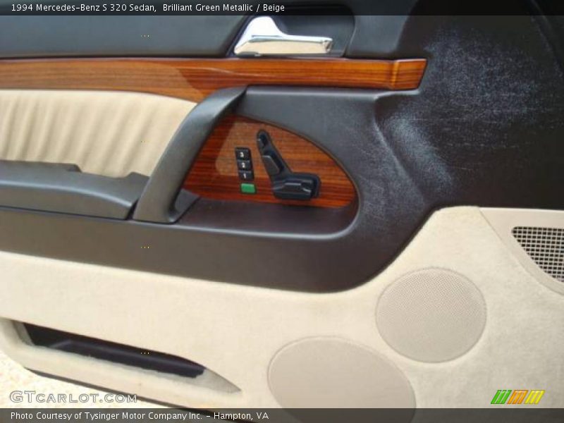 Brilliant Green Metallic / Beige 1994 Mercedes-Benz S 320 Sedan