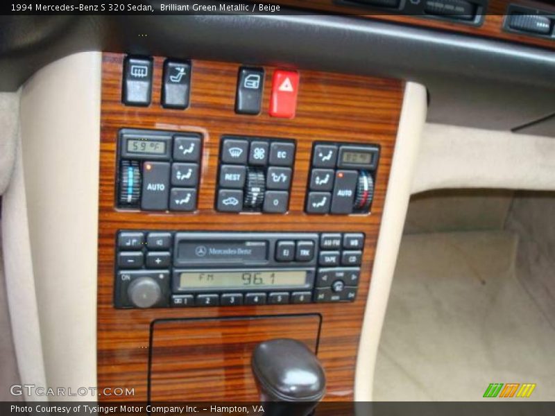 Brilliant Green Metallic / Beige 1994 Mercedes-Benz S 320 Sedan