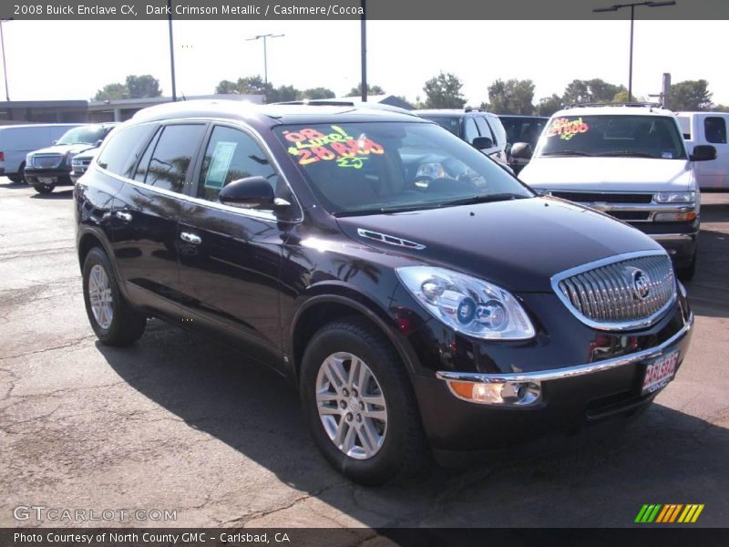 Dark Crimson Metallic / Cashmere/Cocoa 2008 Buick Enclave CX
