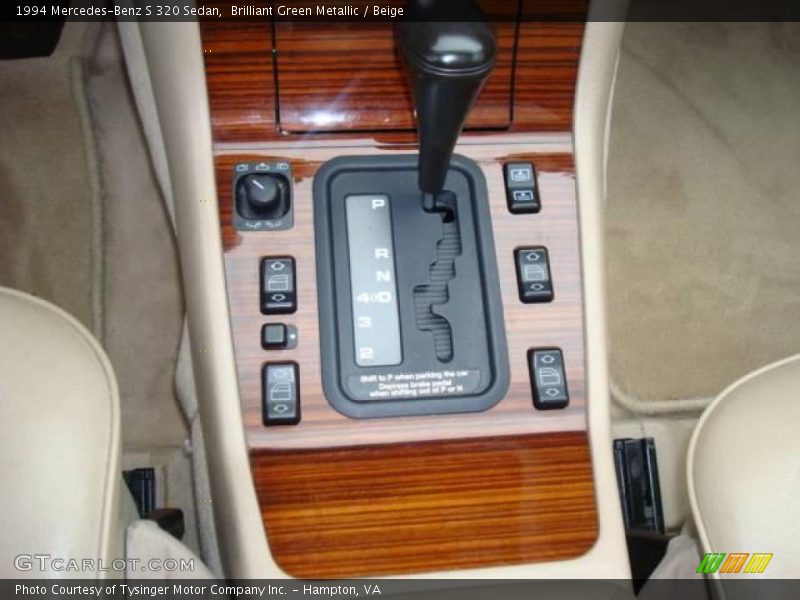Brilliant Green Metallic / Beige 1994 Mercedes-Benz S 320 Sedan