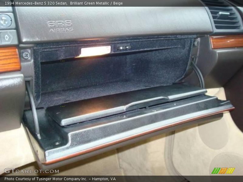 Brilliant Green Metallic / Beige 1994 Mercedes-Benz S 320 Sedan