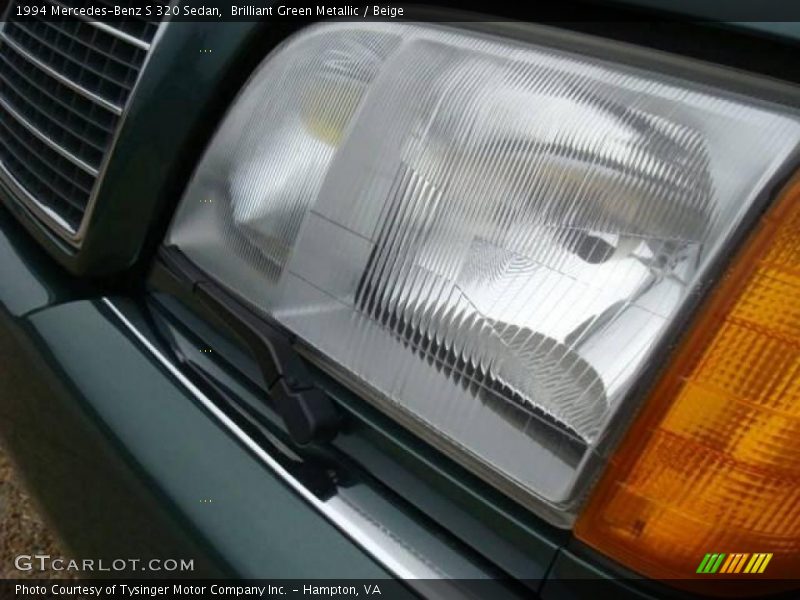 Brilliant Green Metallic / Beige 1994 Mercedes-Benz S 320 Sedan