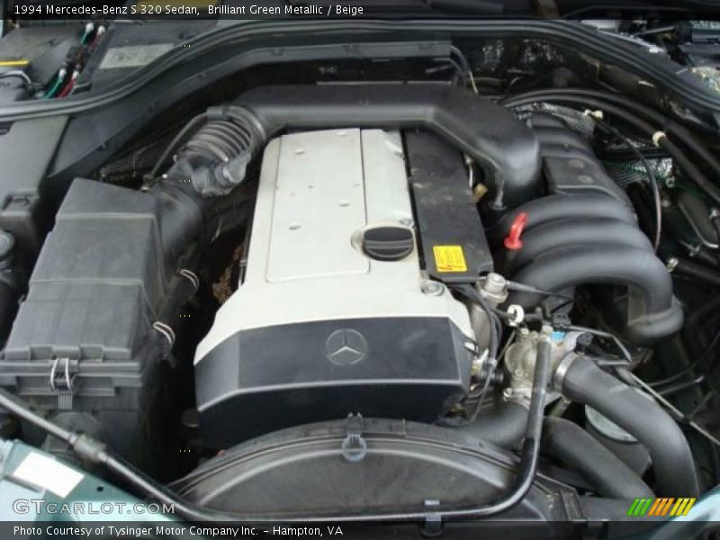 Brilliant Green Metallic / Beige 1994 Mercedes-Benz S 320 Sedan