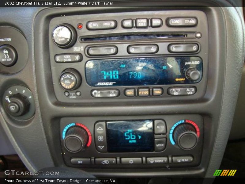 Summit White / Dark Pewter 2002 Chevrolet TrailBlazer LTZ