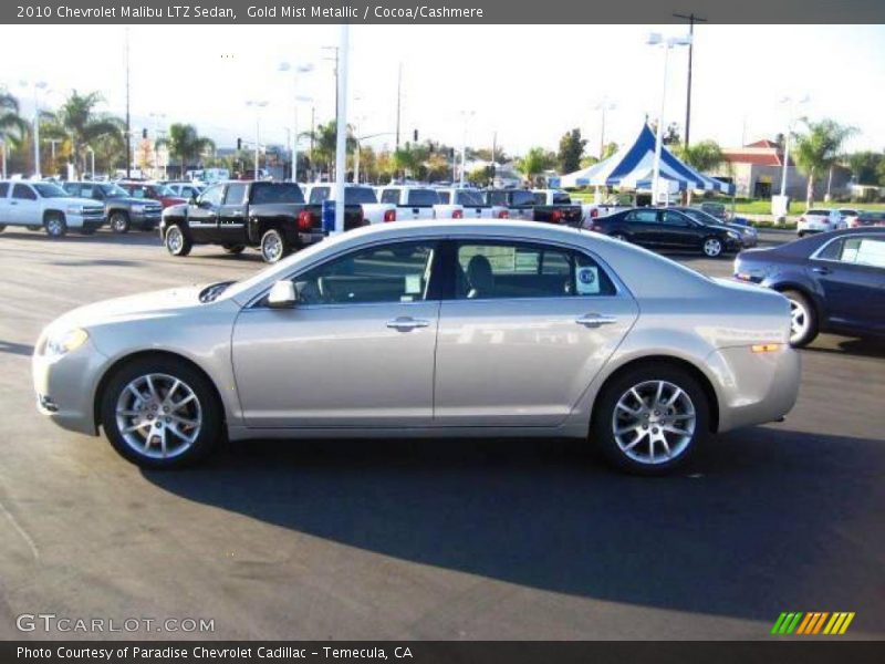Gold Mist Metallic / Cocoa/Cashmere 2010 Chevrolet Malibu LTZ Sedan