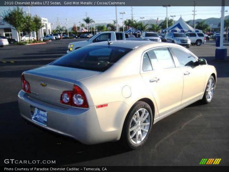 Gold Mist Metallic / Cocoa/Cashmere 2010 Chevrolet Malibu LTZ Sedan