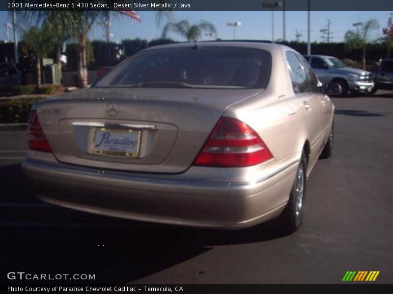 Desert Silver Metallic / Java 2001 Mercedes-Benz S 430 Sedan