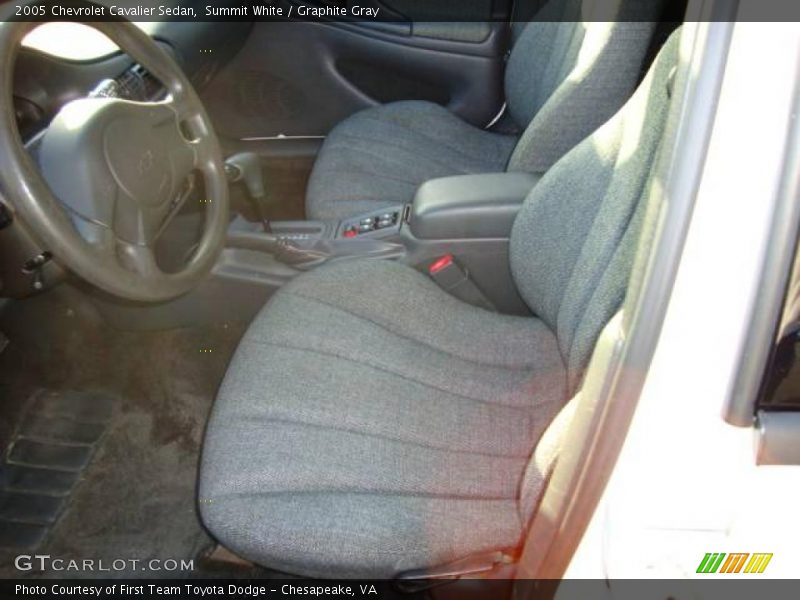 Summit White / Graphite Gray 2005 Chevrolet Cavalier Sedan