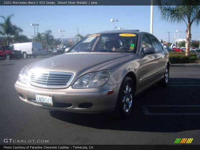 Desert Silver Metallic / Java 2001 Mercedes-Benz S 430 Sedan