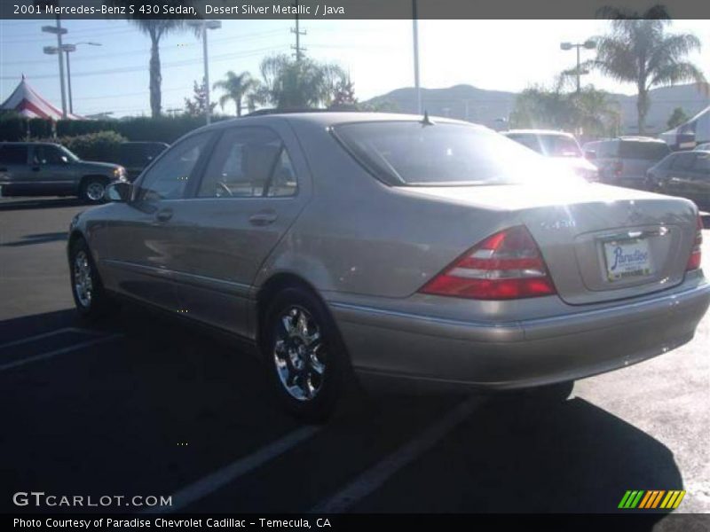 Desert Silver Metallic / Java 2001 Mercedes-Benz S 430 Sedan