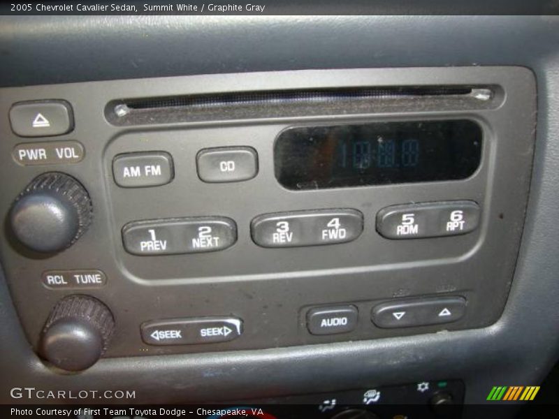Summit White / Graphite Gray 2005 Chevrolet Cavalier Sedan