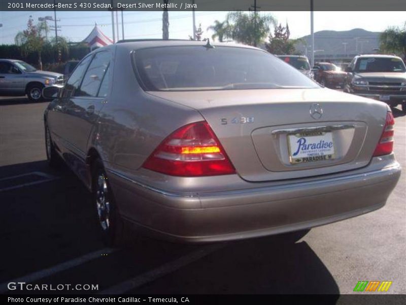 Desert Silver Metallic / Java 2001 Mercedes-Benz S 430 Sedan