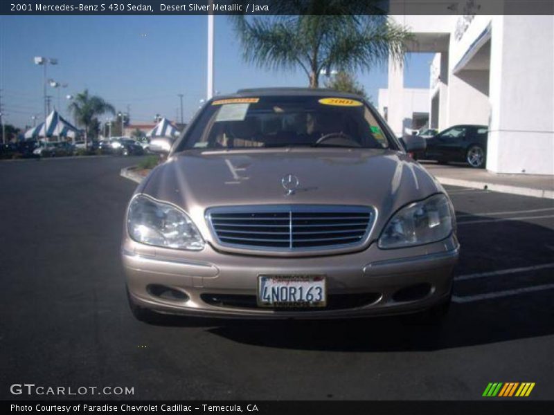 Desert Silver Metallic / Java 2001 Mercedes-Benz S 430 Sedan