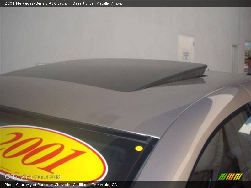 Desert Silver Metallic / Java 2001 Mercedes-Benz S 430 Sedan