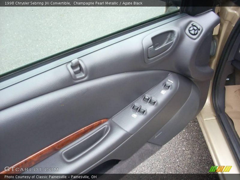 Champagne Pearl Metallic / Agate Black 1998 Chrysler Sebring JXi Convertible