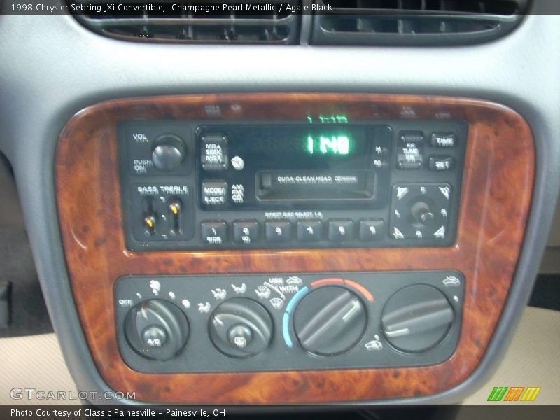 Champagne Pearl Metallic / Agate Black 1998 Chrysler Sebring JXi Convertible