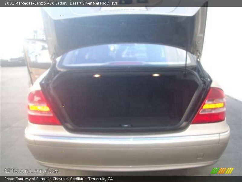 Desert Silver Metallic / Java 2001 Mercedes-Benz S 430 Sedan