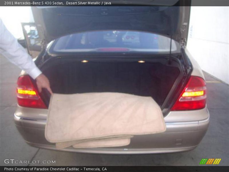 Desert Silver Metallic / Java 2001 Mercedes-Benz S 430 Sedan