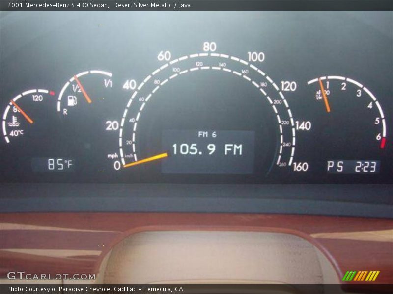 Desert Silver Metallic / Java 2001 Mercedes-Benz S 430 Sedan