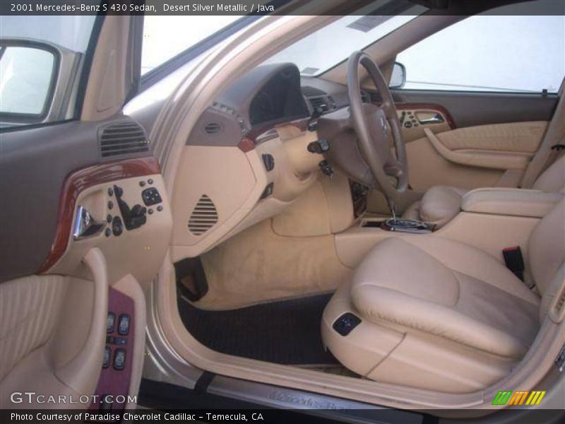 Desert Silver Metallic / Java 2001 Mercedes-Benz S 430 Sedan
