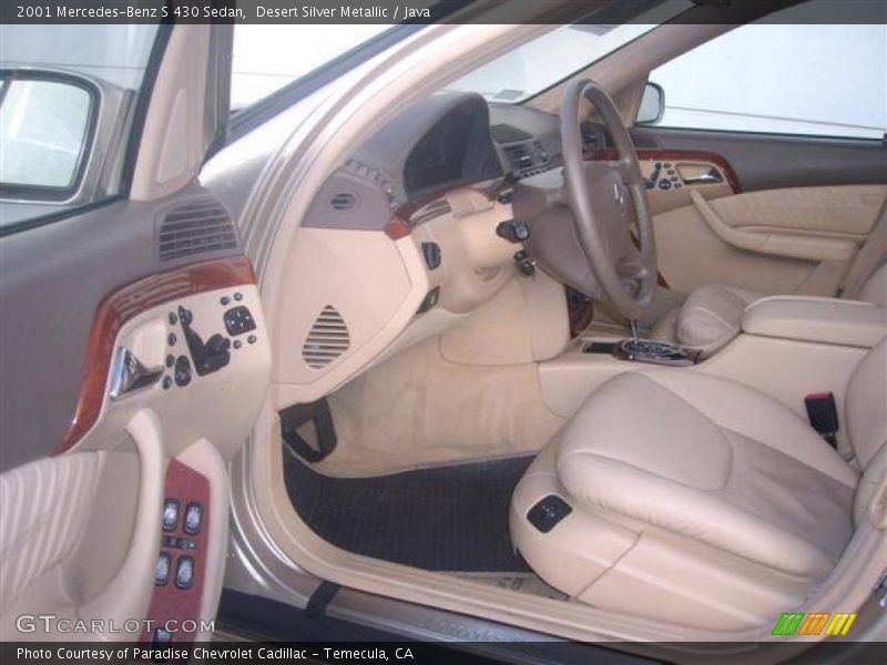 Desert Silver Metallic / Java 2001 Mercedes-Benz S 430 Sedan