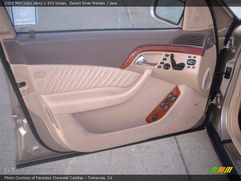Desert Silver Metallic / Java 2001 Mercedes-Benz S 430 Sedan