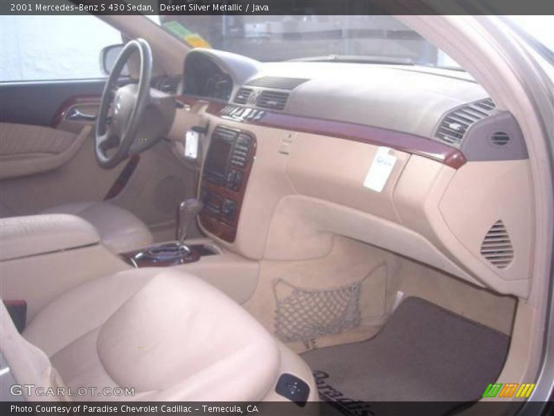 Desert Silver Metallic / Java 2001 Mercedes-Benz S 430 Sedan
