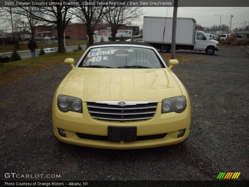 Classic Yellow Pearlcoat / Dark Slate Grey/Vanilla 2005 Chrysler Crossfire Limited Roadster