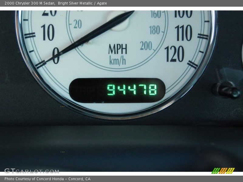 Bright Silver Metallic / Agate 2000 Chrysler 300 M Sedan