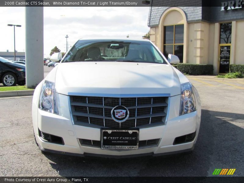 White Diamond Tri-Coat / Light Titanium/Ebony 2008 Cadillac CTS Sedan