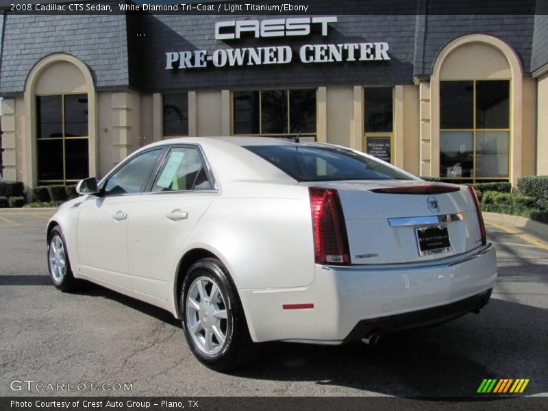 White Diamond Tri-Coat / Light Titanium/Ebony 2008 Cadillac CTS Sedan
