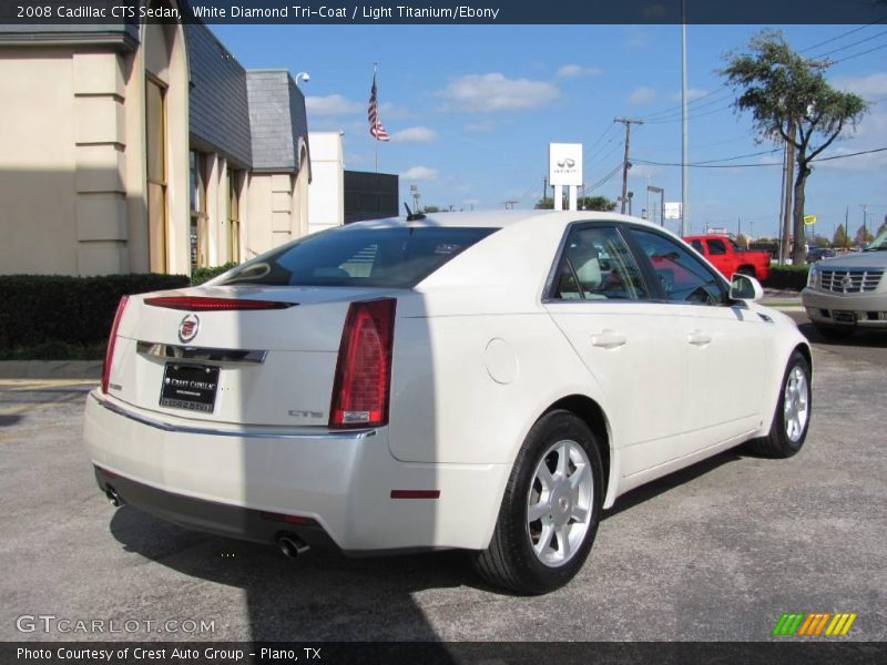 White Diamond Tri-Coat / Light Titanium/Ebony 2008 Cadillac CTS Sedan