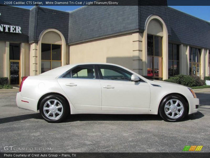 White Diamond Tri-Coat / Light Titanium/Ebony 2008 Cadillac CTS Sedan
