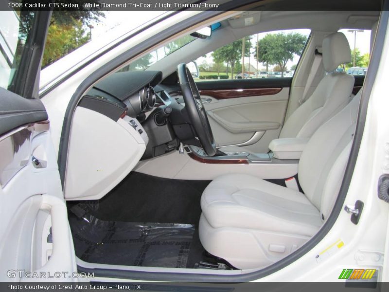White Diamond Tri-Coat / Light Titanium/Ebony 2008 Cadillac CTS Sedan