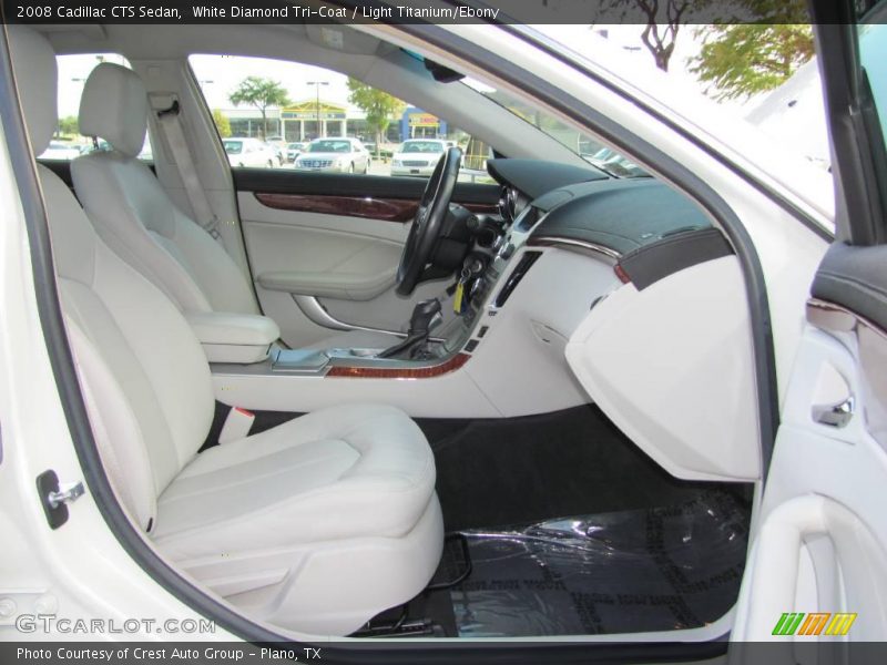 White Diamond Tri-Coat / Light Titanium/Ebony 2008 Cadillac CTS Sedan