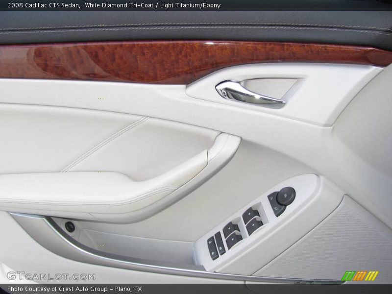 White Diamond Tri-Coat / Light Titanium/Ebony 2008 Cadillac CTS Sedan