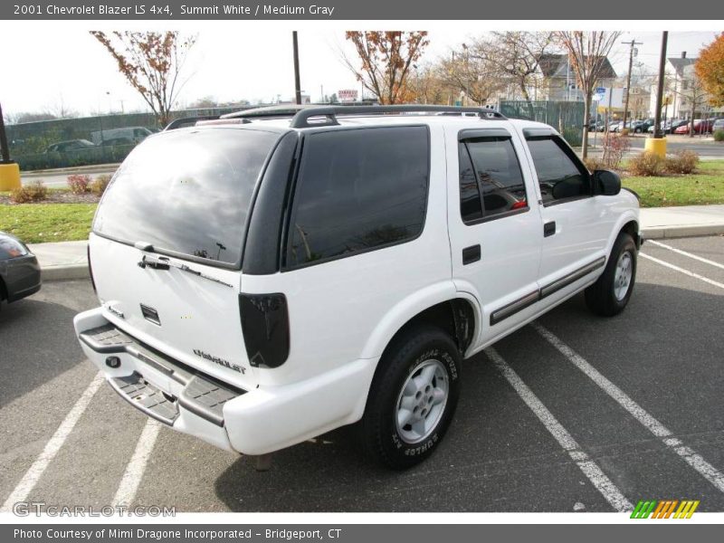 Summit White / Medium Gray 2001 Chevrolet Blazer LS 4x4