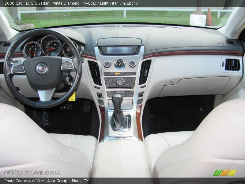 White Diamond Tri-Coat / Light Titanium/Ebony 2008 Cadillac CTS Sedan