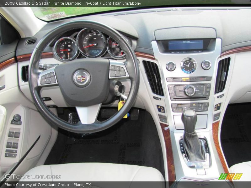 White Diamond Tri-Coat / Light Titanium/Ebony 2008 Cadillac CTS Sedan