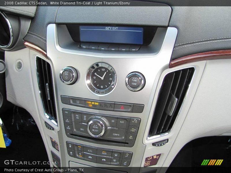 White Diamond Tri-Coat / Light Titanium/Ebony 2008 Cadillac CTS Sedan