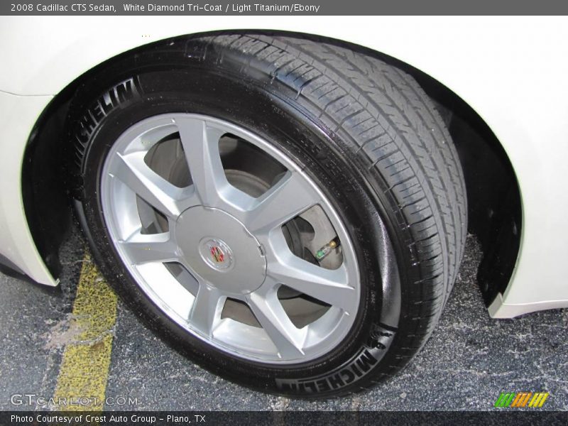 White Diamond Tri-Coat / Light Titanium/Ebony 2008 Cadillac CTS Sedan