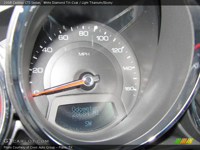 White Diamond Tri-Coat / Light Titanium/Ebony 2008 Cadillac CTS Sedan