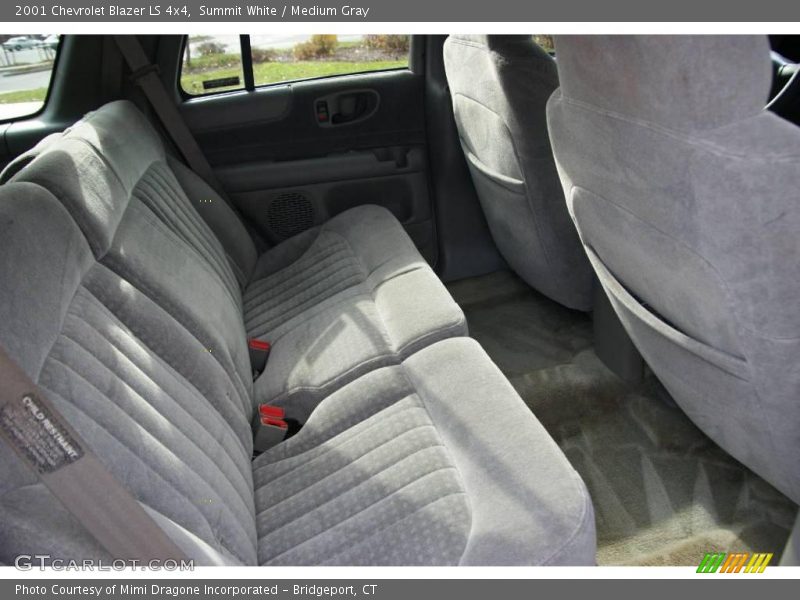 Summit White / Medium Gray 2001 Chevrolet Blazer LS 4x4
