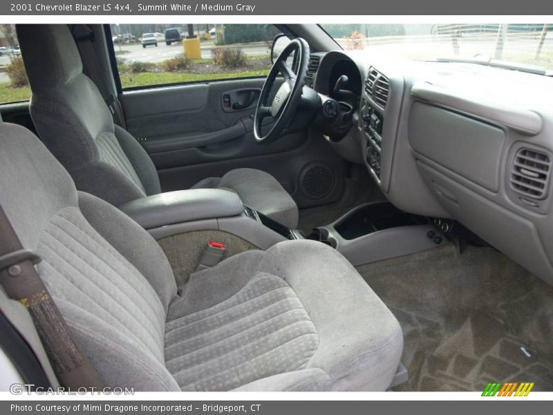 Summit White / Medium Gray 2001 Chevrolet Blazer LS 4x4