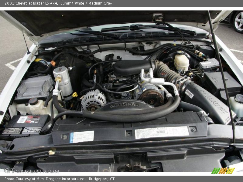 Summit White / Medium Gray 2001 Chevrolet Blazer LS 4x4