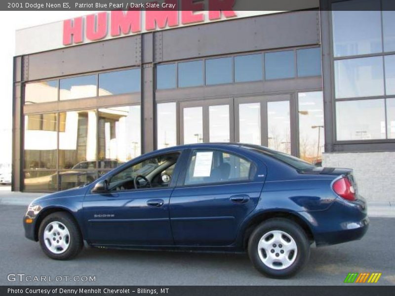 Patriot Blue Pearl / Dark Slate Gray 2001 Dodge Neon ES