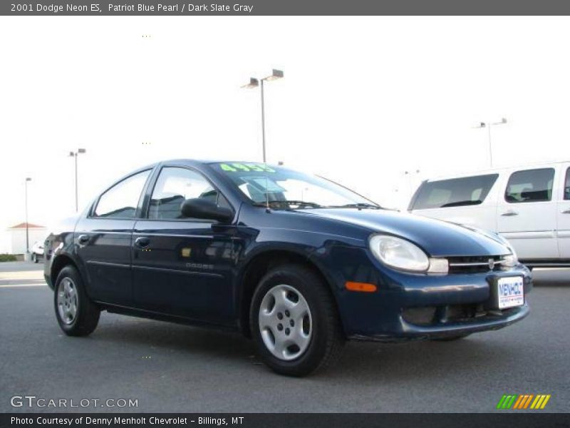 Patriot Blue Pearl / Dark Slate Gray 2001 Dodge Neon ES